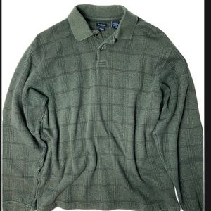 Van Heusen L Green  Polo Like Shirt L (Vintage)